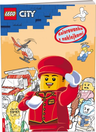 LEGO city Kolorowanka z naklejkami NA-6003 [KSIĄŻKA]