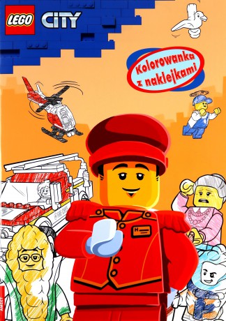 LEGO city Kolorowanka z naklejkami NA-6003 [KSIĄŻKA]