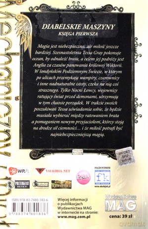 Mechaniczny Anioł - Cassandra Clare [KSIĄŻKA]