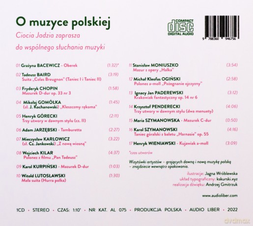 O muzyce polskiej. Ciocia Jadzia zaprasza do wspólnego słuchania muzyki - Jadwiga Mackiewicz [AUDIOBOOK]