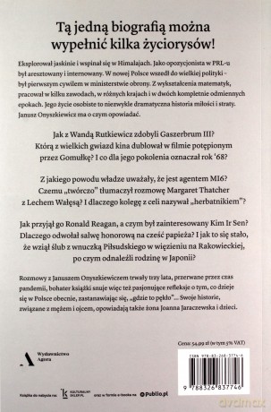 Onyszkiewicz. Bywały szczęśliwe powroty. W rozmowie z Włodzimierzem Nowakiem i Violettą Szostak - Włodzimierz Nowak, Violetta Szostak [KSIĄŻKA]
