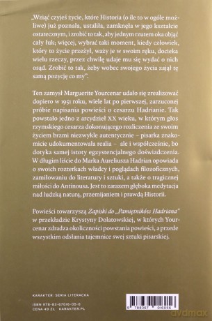 Pamiętniki Hadriana - Marguerite Yourcenar [KSIĄŻKA]