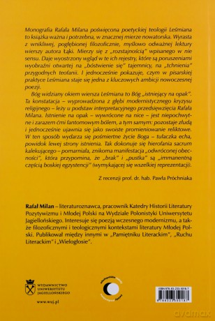 Pieśń o Bogu. Poetycka teologia Bolesława Leśmiana - Rafał Milan [KSIĄŻKA]