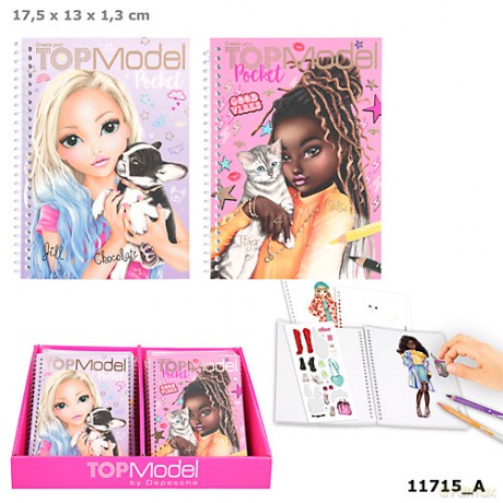 Podręczny szkicownik Top Model mix wzorów 11715A