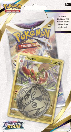 Pokemon TCG: 9.0 Sword and Shield Brilliant Stars Checklane Blister Flapple [FIGURKA]