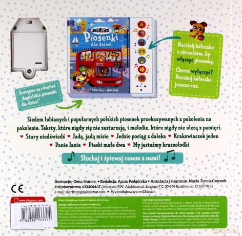 Polskie piosenki dla dzieci. Słuchaj i śpiewaj [KSIĄŻKA]