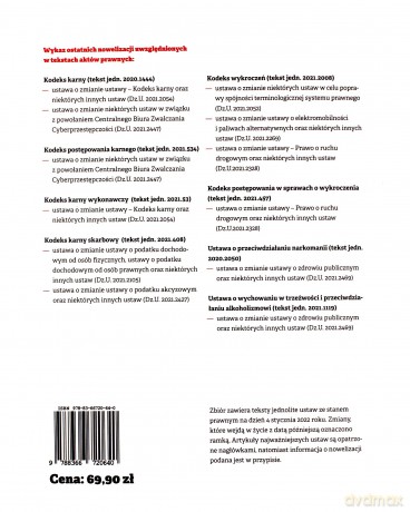 Prawo karne. Przepisy 2022 [KSIĄŻKA]