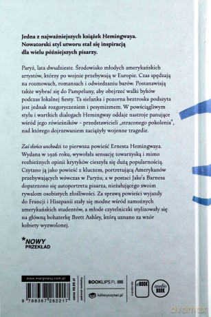Słońce zaś wschodzi - Ernest Hemingway [KSIĄŻKA]