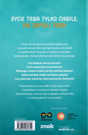Sztuka życia bez ściemy - Jan Kaczkowski [KSIĄŻKA]