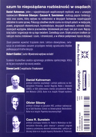 Szum - Daniel Kanehman, Olivier Sibony, Cass R. Sunstein [KSIĄŻKA]