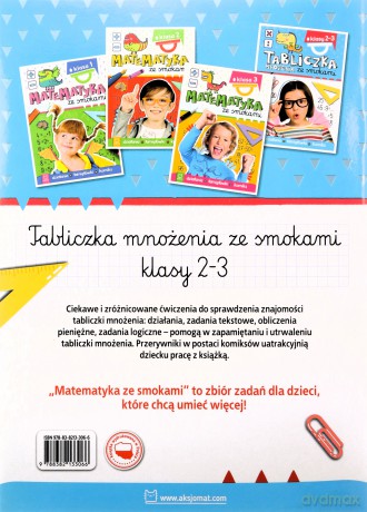Tabliczka mnożenia ze smokami. Klasy 2-3. Działania, łamigłówki, komiks - Anna Podgórska [KSIĄŻKA]