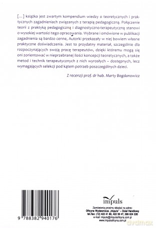 Terapia pedagogiczna w teorii i działaniu. Wybrane zagadnienia - Barbara Skałbania, Teresa Lewandowska-Kidoń [KSIĄŻKA]