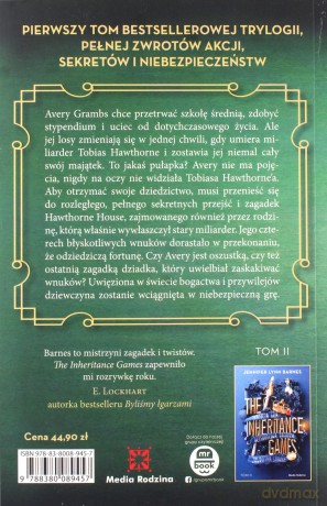 The Interitance Games (Tom 1) - Jennifer Lynn-Barnes [KSIĄŻKA]