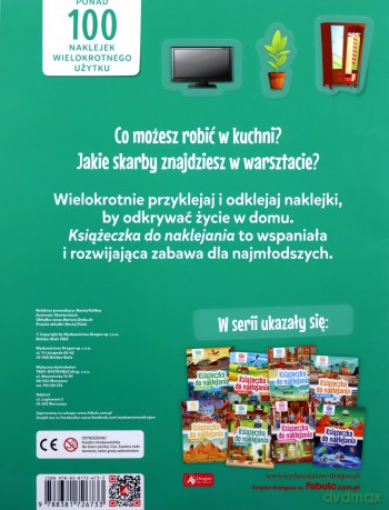 W domu. Książeczka do naklejania [KSIĄŻKA]