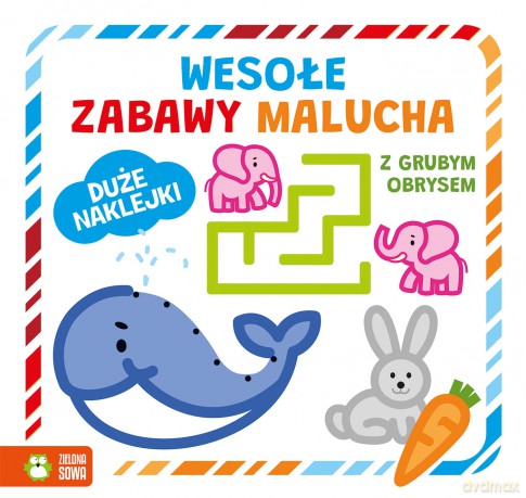 Wesołe zabawy malucha z grubym obrysem [KSIĄŻKA]
