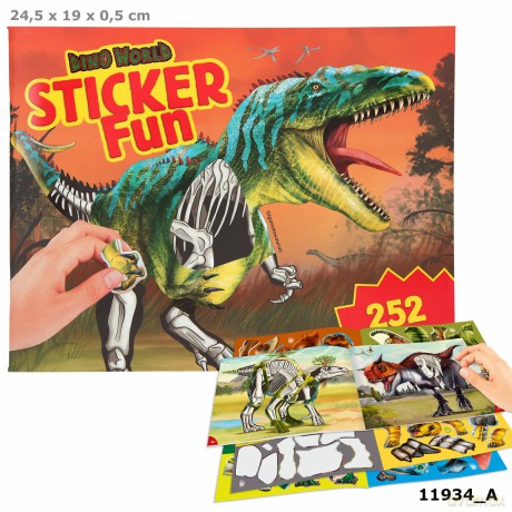 Zestaw z naklejkami Dino World 11934A