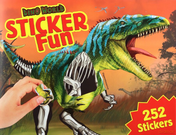 Zestaw z naklejkami Dino World 11934A