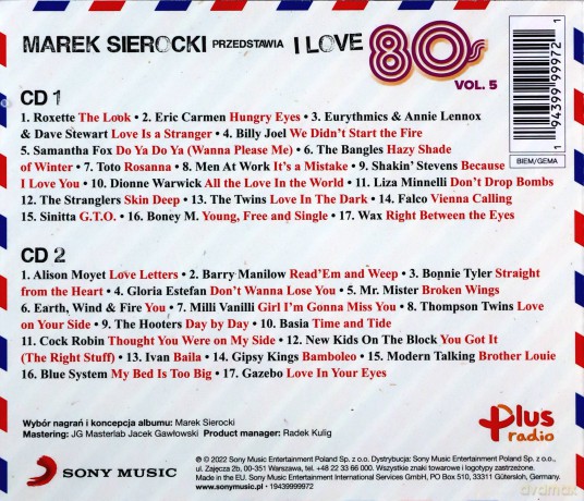 Marek Sierocki Przedstawia: I Love 80's vol. 5 [2CD]
