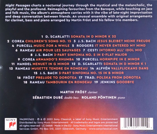 Martin Fröst: Night Passages [CD]