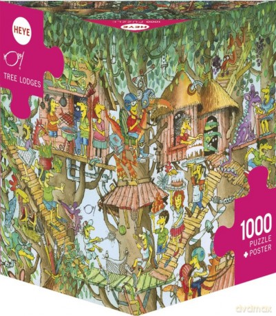 HEYE 1000 el. Domki na drzewie [PUZZLE]
