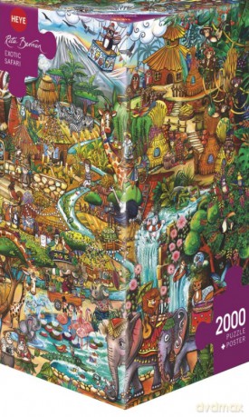 HEYE 2000 el. Egzotyczne safari [PUZZLE]