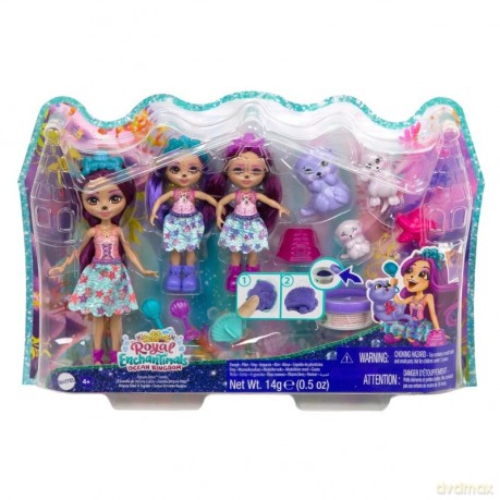 Lalki Enchantimals Rodzina Otter Wydry Zestaw lalki + zwierzątka