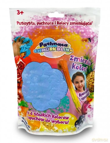 Masa plastyczna Pachnąca Chmurkolina S3 1-pack zmieniająca kolor 60g ciemno-niebieski/błękitny (czarna porzeczka)