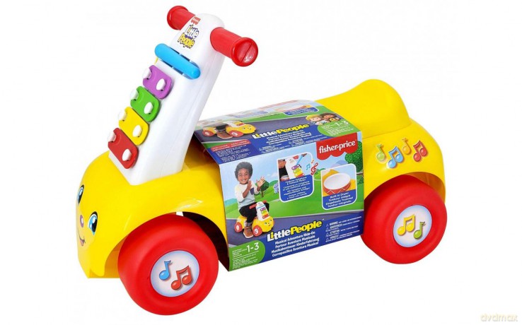 Muzyczny jeździk Fisher Price żółty
