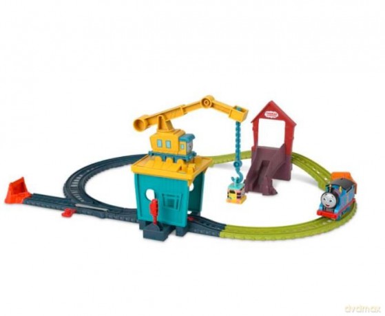 Zestaw torów Tomek&Przyjaciele Dźwig Karolcia + Sandy