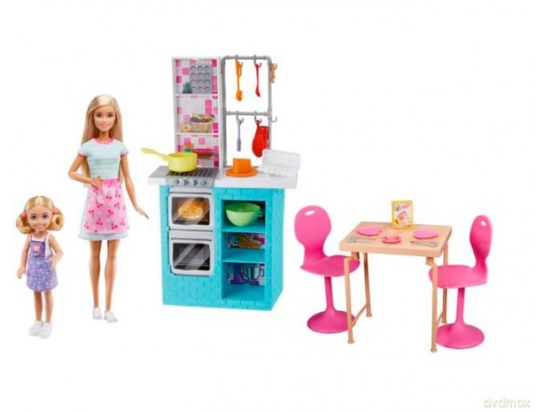 Zestaw z lalkami Barbie Siostry - Wspólne pieczenie