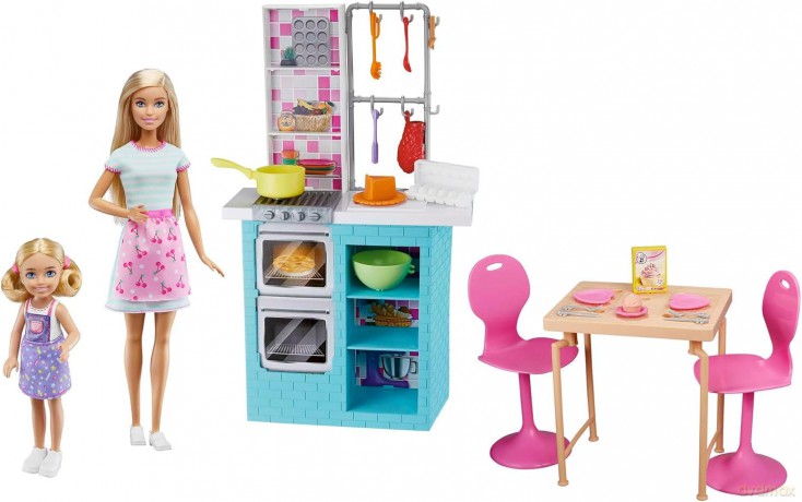 Zestaw z lalkami Barbie Siostry - Wspólne pieczenie
