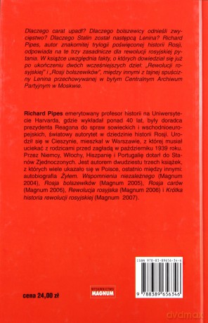 Rewolucja Rosyjska Trzy Pytania (twarda) - Richard Pipes [KSIĄŻKA]
