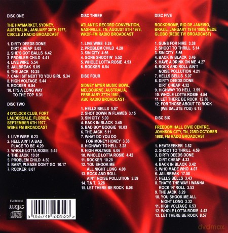 AC/DC: On A Highway To Hell (Live) [6CD]