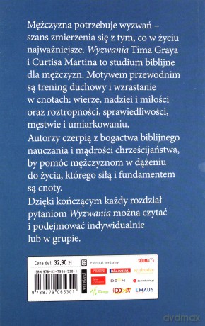 Wyzwania. Trening cnót drogą do męskości - Tim Gray, Curtis Martin [KSIĄŻKA]