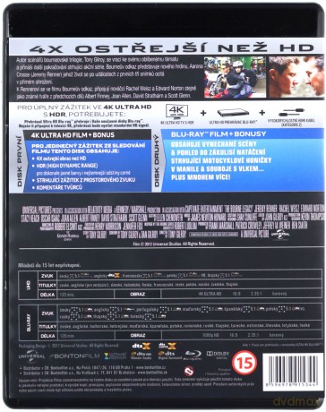 Dziedzictwo Bourne'a [Blu-Ray 4K]+[Blu-Ray]