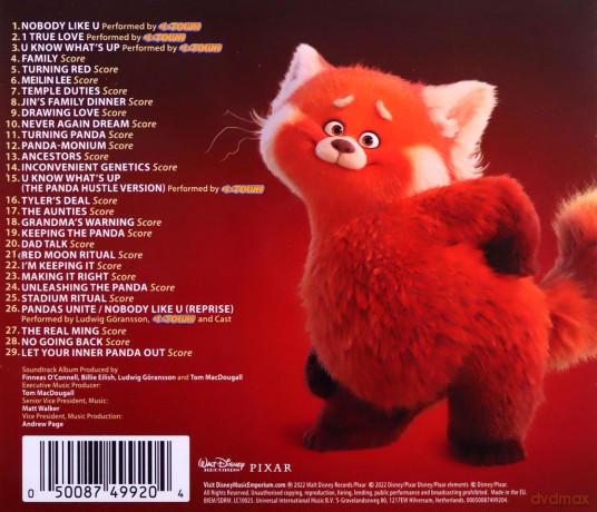 Turning Red soundtrack (To Nie wypanda) [CD]