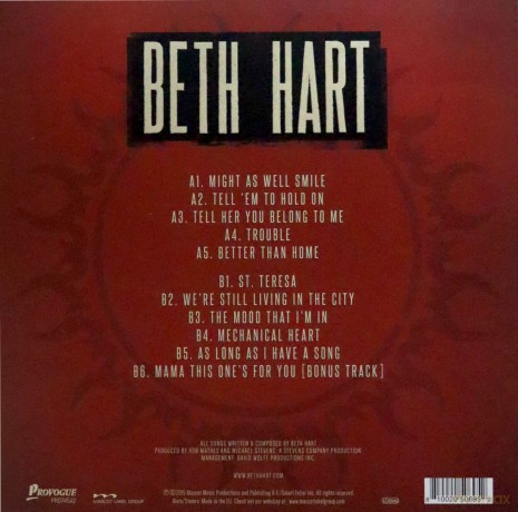 Beth Hart: Better Than Home (Transparent) [Winyl]
