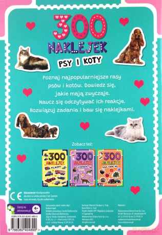 300 naklejek. Psy i koty [KSIĄŻKA]