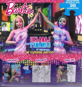 Barbie. Układaj i koloruj. W rytmie serca [KSIĄŻKA]