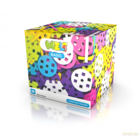 Klocki Meli basic constructor pink 60 el. [KLOCKI]