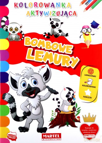Kolorowanka aktywizująca. Bombowe lemury - Hubert Włodarczyk [KSIĄŻKA]