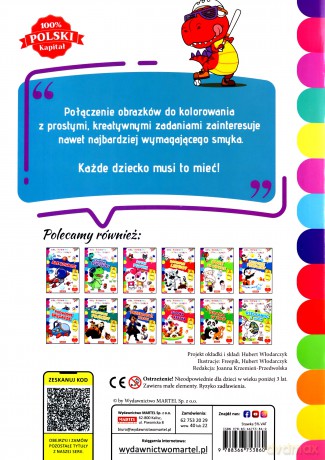 Kolorowanka aktywizująca. Czadowe dinozaury - Hubert Włodarczyk [KSIĄŻKA]