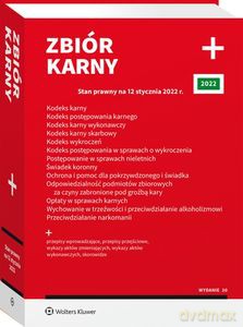 Zbiór karny PLUS. Stan prawnyna 12 stycznia 2022 r. (wyd. 20) [KSIĄŻKA]