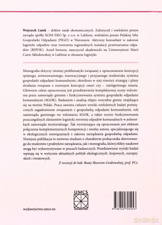 Zrównoważona i inteligentna gospodarka odpadami komunalnymi - Wojciech Lutek [KSIĄŻKA]