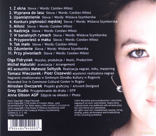 Olga Fidrysiak: Za oknem (Live) [CD]