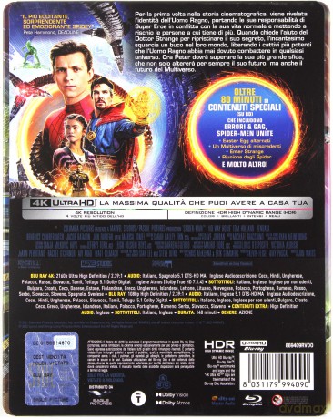 Spider-Man: Bez drogi do domu (steelbook) [Blu-Ray 4K]+[Blu-Ray]