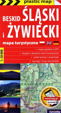 Beskid Śląski i Żywiecki mapa turystyczna 1:50 000