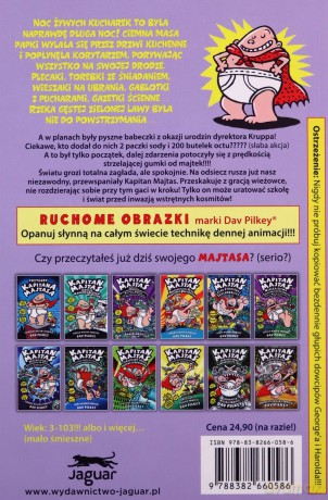 Kapitan Majtas Inwazja Nieprawdopodobnie Nikczemnych Kucharek z Kosmosu - Dav Pilkey [KSIĄŻKA]