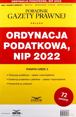 Ordynacja podatkowa NIP 2022 [KSIĄŻKA]