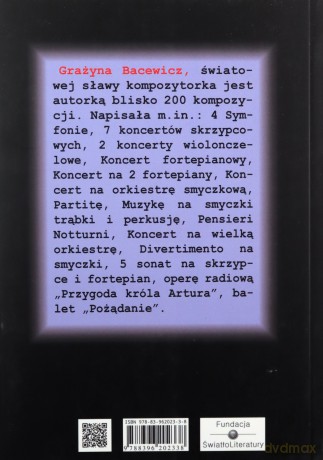 Vivo Powojenne dni Grażyny Bacewicz - Joanna Sendłak [KSIĄŻKA]
